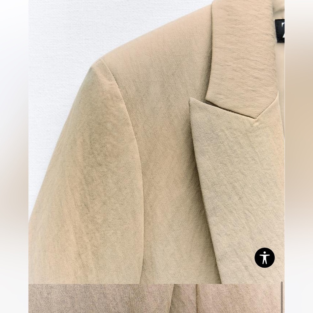 New (w/o tag) CONTRASTING ROLLED UP SLEEVE BLAZER 🪴- price is firm🪴 - Picture 5 of 8